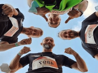 Osteken beim REWE-Lauf