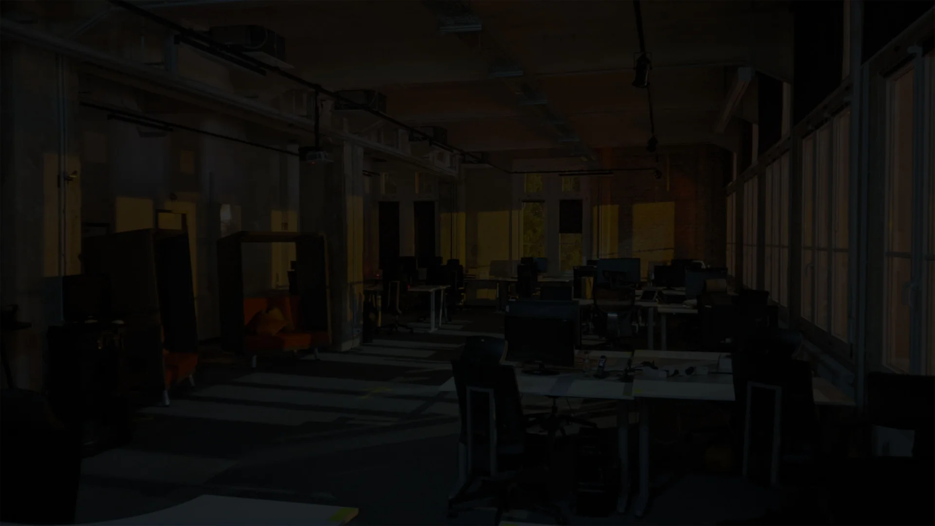 ostec office by night